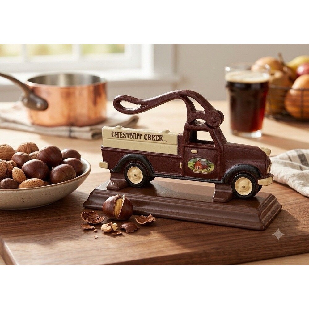 Vintage Chestnut Creek Cast Iron Pickup Truck Nutcracker
